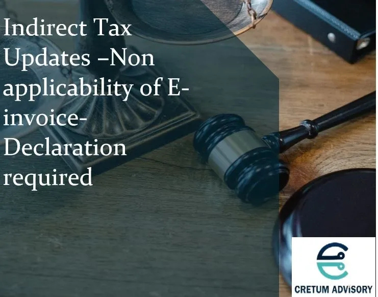Declaration on E-Invoice